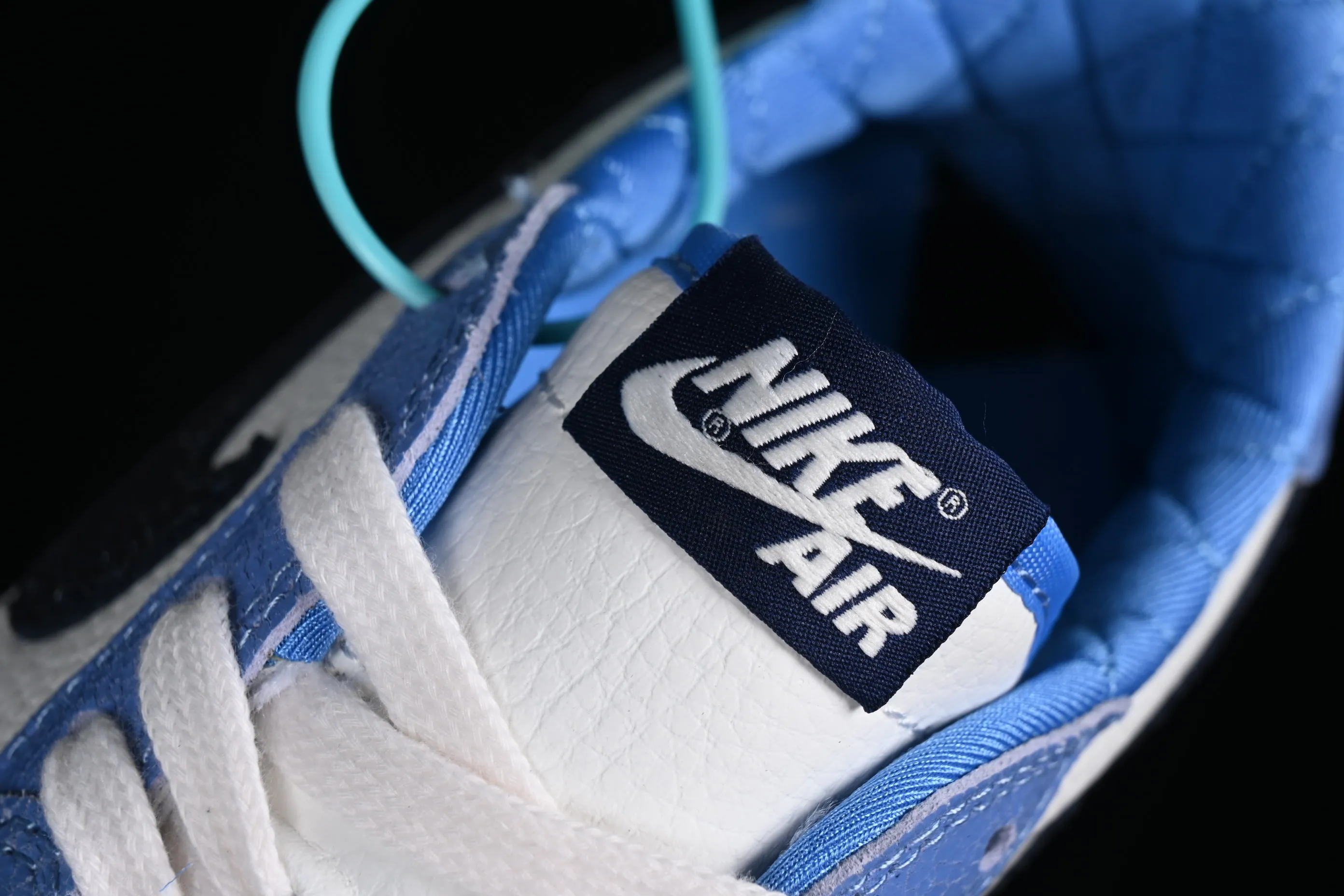 All categories Air Jordan Jordan series basketball shoes Air Jordan 1 Low Z version Air Jordan 1 Low AJ1 Joe 1 black and white blue burst pattern low-top cultural basketball shoes DZ0791-102